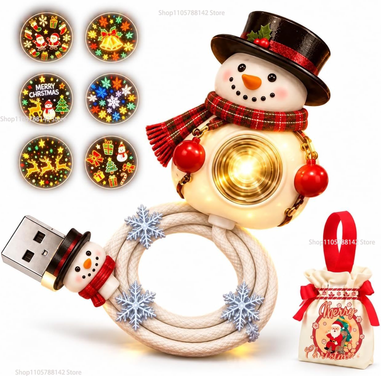 Proiettore natalizio USB a for - Lighting Christmas Decor recensione e prezzo